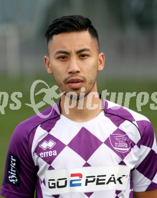 Fussball. Regionalliga.  SK Austria Klagenfurt. Mannschaftsfototermin.  Vincent Guyenne . Klagenfurt, 5.4.2017.
Foto: Kuess
---
pressefotos, pressefotografie, kuess, qs, qspictures, sport, bild, bilder, bilddatenbank