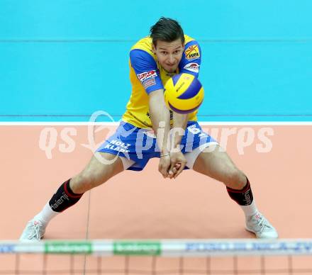 AVL. DenizBank AG Volley League Men. Finale. SK Posojilnica Aich/Dob gegen Hypo Tirol VT. Anton Lukas Menner (Aich Dob). Bleiburg, am 6.4.2017.
Foto: Kuess
---
pressefotos, pressefotografie, kuess, qs, qspictures, sport, bild, bilder, bilddatenbank