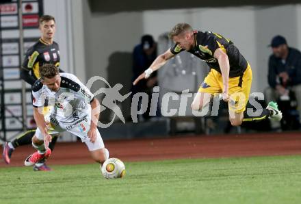 Fussball Bundesliga. RZ Pellets WAC gegen Cashpoint SCR Altach. Christopher Wernitznig,  (WAC), Lukas Jaeger (Altach). Wolfsberg, am 8.3.2017.
Foto: Kuess

---
pressefotos, pressefotografie, kuess, qs, qspictures, sport, bild, bilder, bilddatenbank