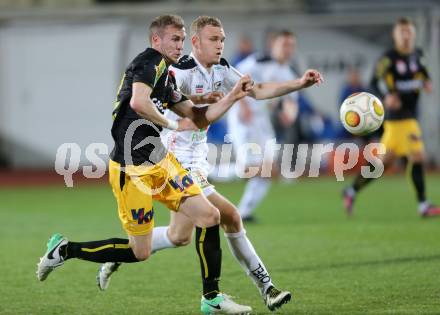 Fussball Bundesliga. RZ Pellets WAC gegen Cashpoint SCR Altach.  Christoph Rabitsch, (WAC), Lukas Jaeger  (Altach). Wolfsberg, am 8.3.2017.
Foto: Kuess

---
pressefotos, pressefotografie, kuess, qs, qspictures, sport, bild, bilder, bilddatenbank