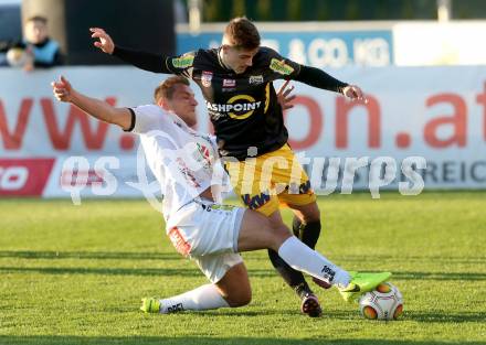 Fussball Bundesliga. RZ Pellets WAC gegen Cashpoint SCR Altach. Mario Leitgeb,  (WAC), Nikola Dovedan (Altach). Wolfsberg, am 8.3.2017.
Foto: Kuess

---
pressefotos, pressefotografie, kuess, qs, qspictures, sport, bild, bilder, bilddatenbank