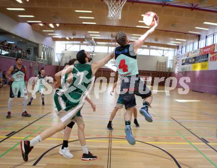 Basketball 2. Bundesliga. Play off. Viertelfinale. VF1. Raiders Villach gegen Dornbirn Lions. Timi Huber (Villach), Ander Arriti Portilla (Dornbirn). Villach, am 9.4.2017.
Foto: Kuess
---
pressefotos, pressefotografie, kuess, qs, qspictures, sport, bild, bilder, bilddatenbank