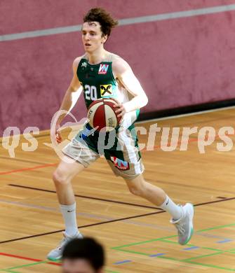 Basketball 2. Bundesliga. Play off. Viertelfinale. VF1. Raiders Villach gegen Dornbirn Lions. Henry Robert Newell Wilkins (Dornbirn). Villach, am 9.4.2017.
Foto: Kuess
---
pressefotos, pressefotografie, kuess, qs, qspictures, sport, bild, bilder, bilddatenbank