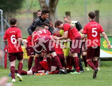 Fussball Kaerntner Liga. Lind gegen Koettmannsdorf. Torjubel Lind. Lind, am 15.4.2017.
Foto: Kuess
---
pressefotos, pressefotografie, kuess, qs, qspictures, sport, bild, bilder, bilddatenbank