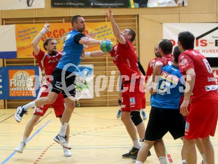 Handball. HLA. Playoff. Viertelfinale. SC Ferlach gegen Alpla HC Hard. Risto Arnaudovski (Ferlach), Gerald Zeiner, Marko Tanaskovic (Hard). Ferlach, am 23.4.2017.
Foto: Kuess
---
pressefotos, pressefotografie, kuess, qs, qspictures, sport, bild, bilder, bilddatenbank