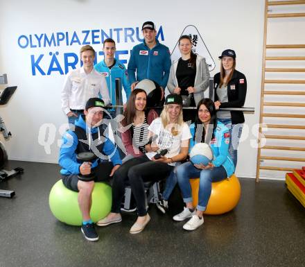 Olympiazentrum Kaernten. Pressefruehstueck.  Christopher Hoeher, Nico Pajantschitsch, Markus Salcher, Jemima Juritz, Carmen Thalmann, , Alexander Payer,  Daniela Ulbing, Sabine Schoeffmann, Nadine Fest. Klagenfurt, am 25.4.2017.
Foto: Kuess
---
pressefotos, pressefotografie, kuess, qs, qspictures, sport, bild, bilder, bilddatenbank