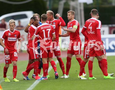 Fussball Bundesliga. RZ Pellets WAC gegen  FK Austria Wien. Torjubel Felipe Augusto Rodrigues Pires (Austria Wien). Wolfsberg, am 20.5.2017.
Foto: Kuess

---
pressefotos, pressefotografie, kuess, qs, qspictures, sport, bild, bilder, bilddatenbank