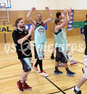 Basketball 2. Bundesliga. Playoff.  Villach Raiders gegen St. Poelten Dragons.  Jubel (Villach). Villach, am 21.5.2017.
Foto: Kuess
---
pressefotos, pressefotografie, kuess, qs, qspictures, sport, bild, bilder, bilddatenbank