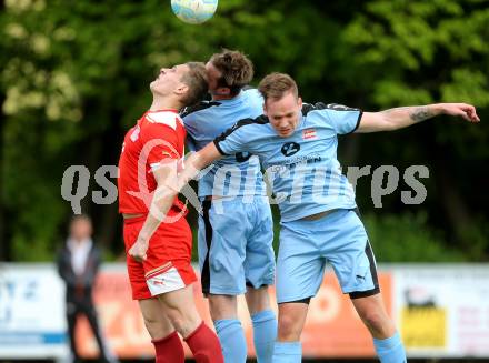 Fussball. Unterliga Ost. KAC 1909 gegen Sirnitz. Robert Matic (KAC),  Michael Golznig, Kevin Krassnitzer (Sirnitz). Klagenfurt, 6.5.2017.
Foto: Kuess
---
pressefotos, pressefotografie, kuess, qs, qspictures, sport, bild, bilder, bilddatenbank