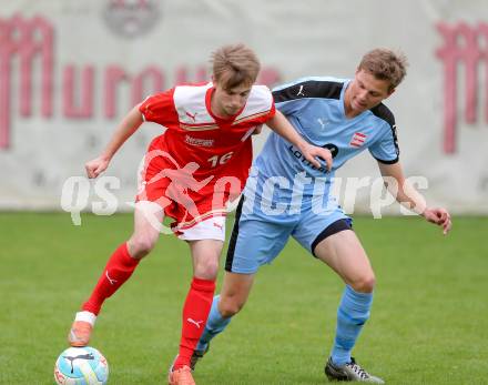 Fussball. Unterliga Ost. KAC 1909 gegen Sirnitz. Tobias Alexander Schaflechner  (KAC), Raphael Schusser (Sirnitz). Klagenfurt, 6.5.2017.
Foto: Kuess
---
pressefotos, pressefotografie, kuess, qs, qspictures, sport, bild, bilder, bilddatenbank