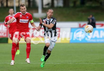 Fussball Bundesliga. RZ Pellets WAC gegen  FK Austria Wien. Peter Tschernegg,  (WAC), Alexander Gruenwald (Austria Wien). Wolfsberg, am 20.5.2017.
Foto: Kuess

---
pressefotos, pressefotografie, kuess, qs, qspictures, sport, bild, bilder, bilddatenbank