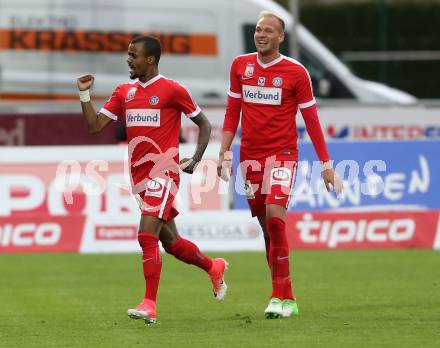 Fussball Bundesliga. RZ Pellets WAC gegen  FK Austria Wien. Torjubel Felipe Augusto Rodrigues Pires (Austria Wien). Wolfsberg, am 20.5.2017.
Foto: Kuess

---
pressefotos, pressefotografie, kuess, qs, qspictures, sport, bild, bilder, bilddatenbank