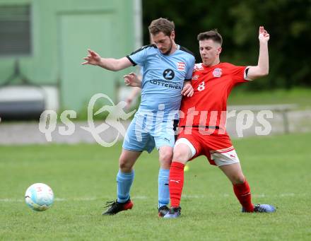 Fussball. Unterliga Ost. KAC 1909 gegen Sirnitz. Hasan Kupinic (KAC),  Lukas Hasslauer (Sirnitz). Klagenfurt, 6.5.2017.
Foto: Kuess
---
pressefotos, pressefotografie, kuess, qs, qspictures, sport, bild, bilder, bilddatenbank