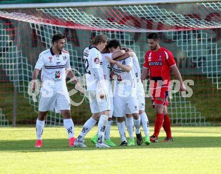 Fussball. Kaerntner Liga. WAC Amateure gegen SAK. Torjubel Alexander Ranacher, Alexander Hofer, Amar Hodzic (WAC). St. Andrae, 26.5.2017. 
Foto: Kuess
---
pressefotos, pressefotografie, kuess, qs, qspictures, sport, bild, bilder, bilddatenbank