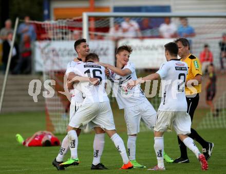 Fussball. Kaerntner Liga. WAC Amateure gegen SAK. Torjubel Daniel Camber (WAC). St. Andrae, 26.5.2017. 
Foto: Kuess
---
pressefotos, pressefotografie, kuess, qs, qspictures, sport, bild, bilder, bilddatenbank