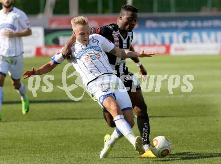 Fussball Bundesliga. RZ Pellets WAC gegen  SK Puntigamer Sturm Graz.  Issiaka Ouedraogo, (WAC),  James Alexander Jeggo (Graz). Wolfsberg, am 28.5.2017.
Foto: Kuess

---
pressefotos, pressefotografie, kuess, qs, qspictures, sport, bild, bilder, bilddatenbank