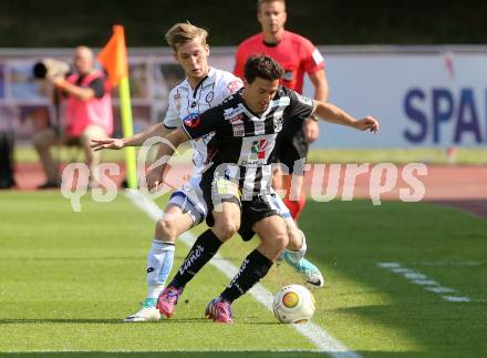 Fussball Bundesliga. RZ Pellets WAC gegen  SK Puntigamer Sturm Graz.  Joachim Standfest,  (WAC), Marc Andre Schmerboeck (Graz). Wolfsberg, am 28.5.2017.
Foto: Kuess

---
pressefotos, pressefotografie, kuess, qs, qspictures, sport, bild, bilder, bilddatenbank