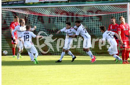 Fussball. Kaerntner Liga. WAC Amateure gegen SAK. Torjubel Alexander Ranacher, Alexander Hofer, Amar Hodzic (WAC). St. Andrae, 26.5.2017. 
Foto: Kuess
---
pressefotos, pressefotografie, kuess, qs, qspictures, sport, bild, bilder, bilddatenbank