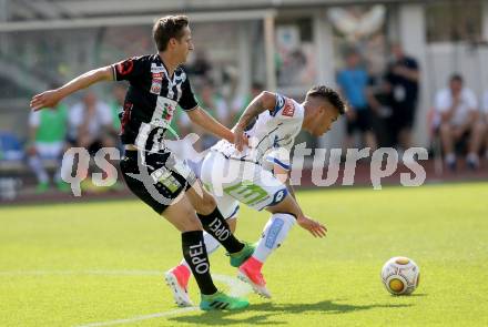 Fussball Bundesliga. RZ Pellets WAC gegen  SK Puntigamer Sturm Graz.  Gerald Nutz,  (WAC), Sascha Horvath (Graz). Wolfsberg, am 28.5.2017.
Foto: Kuess

---
pressefotos, pressefotografie, kuess, qs, qspictures, sport, bild, bilder, bilddatenbank