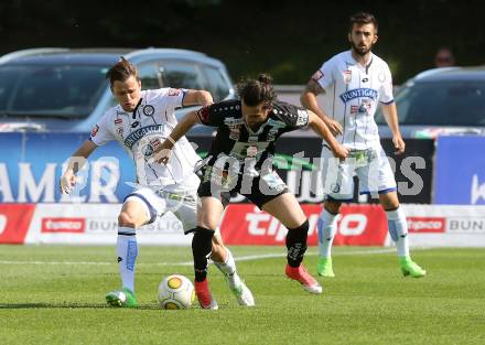 Fussball Bundesliga. RZ Pellets WAC gegen  SK Puntigamer Sturm Graz.  Thomas Zuendel, (WAC), Stefan Hierlaender  (Graz). Wolfsberg, am 28.5.2017.
Foto: Kuess

---
pressefotos, pressefotografie, kuess, qs, qspictures, sport, bild, bilder, bilddatenbank