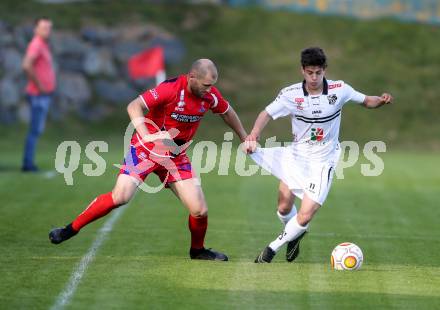 Fussball. Kaerntner Liga. WAC Amateure gegen SAK. Alexander Ranacher (WAC), Christian Dlopst (SAK). St. Andrae, 26.5.2017. 
Foto: Kuess
---
pressefotos, pressefotografie, kuess, qs, qspictures, sport, bild, bilder, bilddatenbank