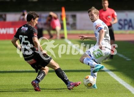 Fussball Bundesliga. RZ Pellets WAC gegen  SK Puntigamer Sturm Graz.  Joachim Standfest,  (WAC), Marc Andre Schmerboeck (Graz). Wolfsberg, am 28.5.2017.
Foto: Kuess

---
pressefotos, pressefotografie, kuess, qs, qspictures, sport, bild, bilder, bilddatenbank