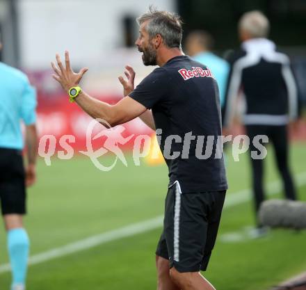 Fussball Tipico Bundesliga. RZ Pellets WAC gegen FC Red Bull Salzburg. Trainer Marco Rose (Salzburg). Wolfsberg, am  22.7.2017.
Foto: Kuess

---
pressefotos, pressefotografie, kuess, qs, qspictures, sport, bild, bilder, bilddatenbank