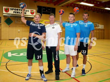 HLA. Handball SC Ferlach. Trainingsbeginn. Janez Gams, Walter Perkounig, Marek Pales, Dean Pomorisac.
Ferlach, am 24.7.2017.
Foto: Kuess
---
pressefotos, pressefotografie, kuess, qs, qspictures, sport, bild, bilder, bilddatenbank