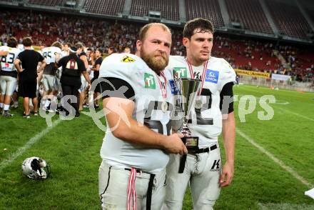 American Football. AFL. American Football League. Finale. Austrian Bowl. Dacia Vikings Vienna gegen Swarco Raiders Tirol.   (Raiders). Klagenfurt, am 29.7.2017.
Foto: Kuess
---
pressefotos, pressefotografie, kuess, qs, qspictures, sport, bild, bilder, bilddatenbank