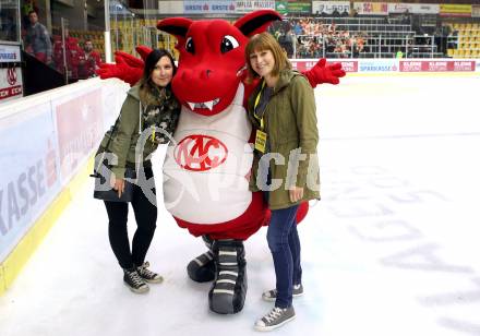 EBEL. Eishockey Bundesliga. KAC gegen Graz 99ers. Antenne Fans, Maskottchen Lindi (KAC). Klagenfurt, am 08.9.2017.
Foto: Kuess

---
pressefotos, pressefotografie, kuess, qs, qspictures, sport, bild, bilder, bilddatenbank