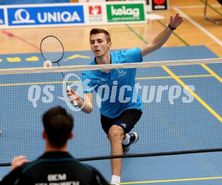 Badminton Bundesliga. SC Kelag Kaernten.  Filip Spoljarec. Klagenfurt, am 21.10.2017.
Foto: Kuess
---
pressefotos, pressefotografie, kuess, qs, qspictures, sport, bild, bilder, bilddatenbank