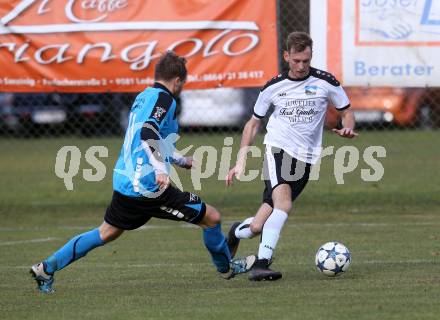 Fussball. 1. Klasse B. Ledenitzen gegen Maria Gail. Alexander Reichmann (Ledenitzen), Philipp Christian Stotz  (Maria Gail). Ledenitzen, 5.11.2017.
Foto: Kuess
---
pressefotos, pressefotografie, kuess, qs, qspictures, sport, bild, bilder, bilddatenbank