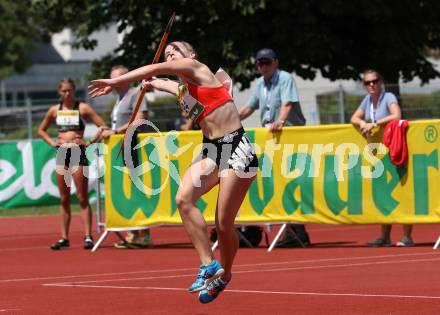 Leichtathletik. Oesterreichische Meisterschaften 2018.  Speerwurf Frauen. Verena Mack. Klagenfurt, am 22.7.2018.
Foto: Kuess
---
pressefotos, pressefotografie, kuess, qs, qspictures, sport, bild, bilder, bilddatenbank