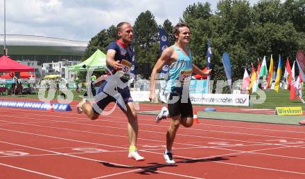 Leichtathletik. Oesterreichische Meisterschaften 2018.  200 Meter. Markus Karlin (Nr. 57), Gabriel Mylak (Nr. 204). Klagenfurt, am 22.7.2018.
Foto: Kuess
---
pressefotos, pressefotografie, kuess, qs, qspictures, sport, bild, bilder, bilddatenbank