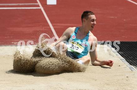 Leichtathletik. Oesterreichische Meisterschaften 2018.  Dreisprung. Philipp KRONSTEINER. Klagenfurt, am 22.7.2018.
Foto: Kuess
---
pressefotos, pressefotografie, kuess, qs, qspictures, sport, bild, bilder, bilddatenbank