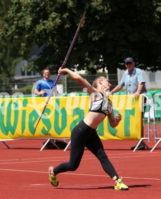 Leichtathletik. Oesterreichische Meisterschaften 2018.  Speerwurf Frauen. Noemi LUYER. Klagenfurt, am 22.7.2018.
Foto: Kuess
---
pressefotos, pressefotografie, kuess, qs, qspictures, sport, bild, bilder, bilddatenbank