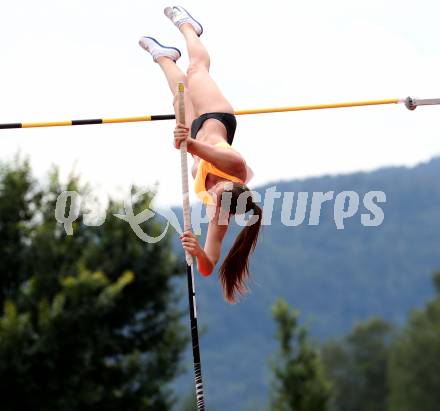 Leichtathletik, Oesterreichische Meisterschaften 2018.   Stabhochsprung Frauen. Agnes Hodi. Klagenfurt, am 21.7.2018.
Foto: Kuess
---
pressefotos, pressefotografie, kuess, qs, qspictures, sport, bild, bilder, bilddatenbank