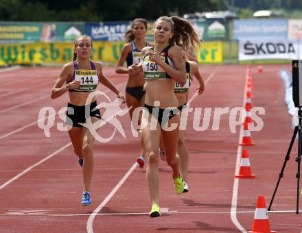 Leichtathletik, Oesterreichische Meisterschaften 2018.   800 Meter Frauen. Anna Baumgartner (Nr. 150), Carina Reicht (Nr. 144). Klagenfurt, am 21.7.2018.
Foto: Kuess
---
pressefotos, pressefotografie, kuess, qs, qspictures, sport, bild, bilder, bilddatenbank