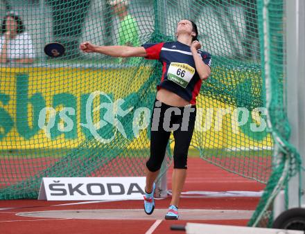 Leichtathletik, Oesterreichische Meisterschaften 2018.   Diskus Frauen. Veronika Watzek. Klagenfurt, am 21.7.2018.
Foto: Kuess
---
pressefotos, pressefotografie, kuess, qs, qspictures, sport, bild, bilder, bilddatenbank