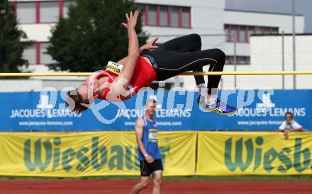 Leichtathletik, Oesterreichische Meisterschaften 2018.   Hochsprung. Ben Henkes. Klagenfurt, am 21.7.2018.
Foto: Kuess
---
pressefotos, pressefotografie, kuess, qs, qspictures, sport, bild, bilder, bilddatenbank