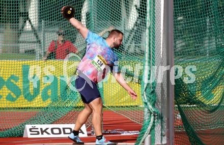 Leichtathletik, Oesterreichische Meisterschaften 2018.   Diskus. Lukas Weisshaidinger. Klagenfurt, am 21.7.2018.
Foto: Kuess
---
pressefotos, pressefotografie, kuess, qs, qspictures, sport, bild, bilder, bilddatenbank