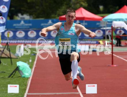 Leichtathletik. Oesterreichische Meisterschaften 2018.  Dreisprung. Philipp KRONSTEINER. Klagenfurt, am 22.7.2018.
Foto: Kuess
---
pressefotos, pressefotografie, kuess, qs, qspictures, sport, bild, bilder, bilddatenbank