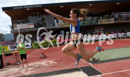 Leichtathletik. Oesterreichische Meisterschaften 2018.  Dreisprung Frauen. Michaela Egger. Klagenfurt, am 22.7.2018.
Foto: Kuess
---
pressefotos, pressefotografie, kuess, qs, qspictures, sport, bild, bilder, bilddatenbank