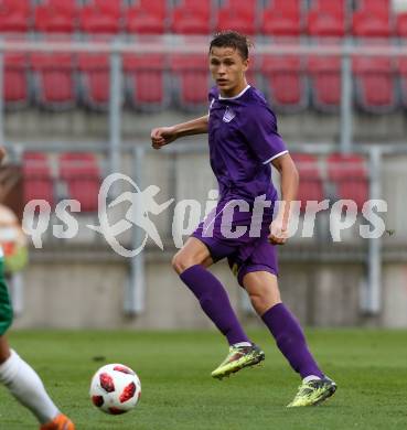 Fussball 2. Liga. SK Austria Klagenfurt gegen SC Austria Lustenau.  Benedikt Pichler (Klagenfurt). Klagenfurt, am 27.7.2018.
Foto: Kuess
---
pressefotos, pressefotografie, kuess, qs, qspictures, sport, bild, bilder, bilddatenbank