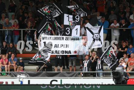 Fussball tipico Bundesliga. RZ Pellets WAC gegen FK Austria Wien. Fans  (WAC). Wolfsberg, am 5.8.2018.
Foto: Kuess

---
pressefotos, pressefotografie, kuess, qs, qspictures, sport, bild, bilder, bilddatenbank