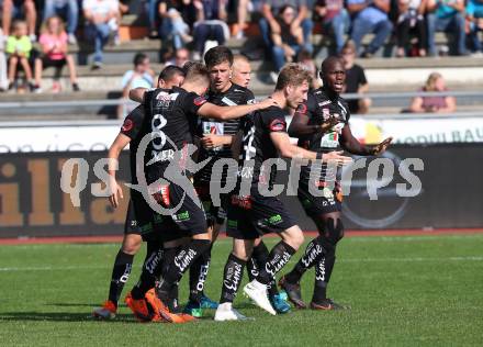 Fussball tipico Bundesliga. RZ Pellets WAC gegen FC Wacker Innsbruck.  Torjubel Michael Liendl (WAC). Wolfsberg, am 16.9.2018.
Foto: Kuess

---
pressefotos, pressefotografie, kuess, qs, qspictures, sport, bild, bilder, bilddatenbank