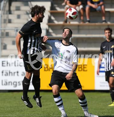 Fussball Unterliga Ost. ASK gegen Kraig. Alen Muharemovic, (ASK), Leonard Ibrahimi  (Kraig). Klagenfurt, am 9.9.2018.
Foto: Kuess
---
pressefotos, pressefotografie, kuess, qs, qspictures, sport, bild, bilder, bilddatenbank