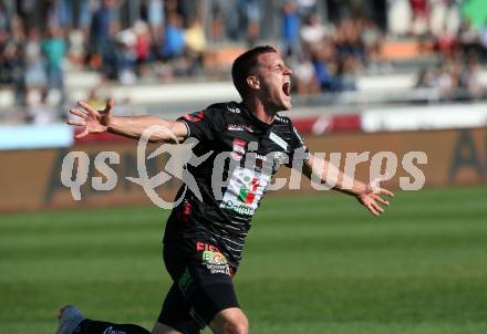 Fussball tipico Bundesliga. RZ Pellets WAC gegen FC Wacker Innsbruck.  Torjubel Sasa Jovanovic (WAC). Wolfsberg, am 16.9.2018.
Foto: Kuess

---
pressefotos, pressefotografie, kuess, qs, qspictures, sport, bild, bilder, bilddatenbank