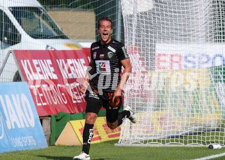 Fussball tipico Bundesliga. RZ Pellets WAC gegen FC Wacker Innsbruck.  Torjubel Mario Leitgeb (WAC). Wolfsberg, am 16.9.2018.
Foto: Kuess

---
pressefotos, pressefotografie, kuess, qs, qspictures, sport, bild, bilder, bilddatenbank