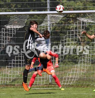 Fussball Unterliga Ost. ASK gegen Kraig. Stefan Dollinger, (ASK), Antonio Vavpic  (Kraig). Klagenfurt, am 9.9.2018.
Foto: Kuess
---
pressefotos, pressefotografie, kuess, qs, qspictures, sport, bild, bilder, bilddatenbank